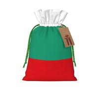TBABMDPDM Bolsas de regalo de Navidad con estampado de bandera búlgara, bolsas de arpillera con cordón, varios tamaños para recuerdos de fiesta