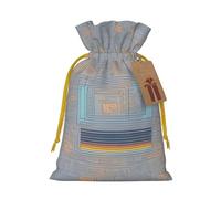 TBABMDPDM Bolsas de regalo de Navidad con estampado de código de programación, bolsas de arpillera con cordón, varios tamaños para recuerdos de fiesta