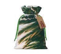 TBABMDPDM Bolsas de regalo de Navidad con estampado de palmeras de Los Ángeles, bolsas de arpillera con cordón, varios tamaños para recuerdos de fiesta