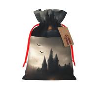 TBABMDPDM Halloween Horror 1 - Bolsas de regalo de Navidad, bolsas de arpillera con cordón, varios tamaños para recuerdos de fiesta