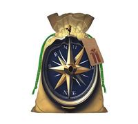 TBABMDPDM Law of the Compass - Bolsas de regalo de Navidad, bolsas de arpillera con cordón, varios tamaños para recuerdos de fiesta