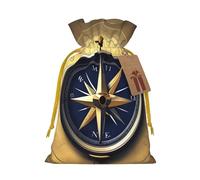 TBABMDPDM Law of the Compass - Bolsas de regalo de Navidad, bolsas de arpillera con cordón, varios tamaños para recuerdos de fiesta