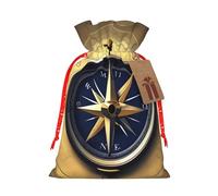 TBABMDPDM Law of the Compass - Bolsas de regalo de Navidad, bolsas de arpillera con cordón, varios tamaños para recuerdos de fiesta