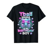 Tball Mama of The Birthday Boy Casco Retro con Orejas de Gato Camiseta