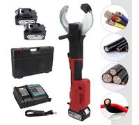 TBANVOO Cortacables Hidráulico, Herramienta de Corte de Cable Inalámbrica y Eléctrica con Potencia de 80KN para Cables ACSR y Blindados Φ85mm, Funciona con 18V con Pantalla LED
