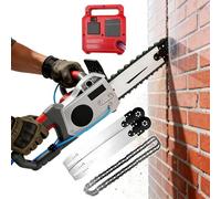 TBANVOO Cortadora de Hormigón Eléctrica para Trabajo Pesado, 6500W con Tecnología de Cadena de Diamante, Diseño Manual para Ranurar Paredes y Cortar a Través de Barras de Acero, Ladrillos y Mármol