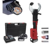 TBANVOO Herramienta de Corte de Cable: Cortacables Hidráulico Inalámbrico 80KN con Alimentación 18V, Diseñado para Cables Aéreos y Blindados Φ85mm, Cortaalambres Eléctrico con Pantalla LED