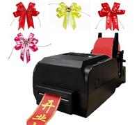 TBANVOO Stampante Etichette A Nastro Digitale, Macchina per Stampa Etichette Tessuto A Stampa A Caldo Su Cordino, Supporta 50+ Lingue per Confezione Regalo,Single