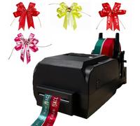 TBANVOO Stampante Etichette A Nastro Digitale, Macchina per Stampa Etichette Tessuto A Stampa A Caldo Su Cordino, Supporta 50+ Lingue per Confezione Regalo,Double