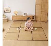 TBATM Alfombra De Sala De Estar Japonesa Tatami, Colchón Plegable para Dormir En El Suelo, Alfombra De Futón Japonesa, Meditación, Yoga, Sala De Juegos Zen,A,130x195cm
