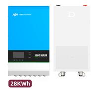 TBB TBB-RIOSUN2-8KVA-2x-DY-POWERBRICK-14336 Pack Inversor + Batería - Potencia 8000W - 2 entradas MPPT - Inversor, cargador y re