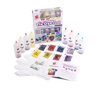 TBC The Best Crafts Kit de teñido anudado de 8 colores. Con paquetes de refiils de polvo de teñido anudado
