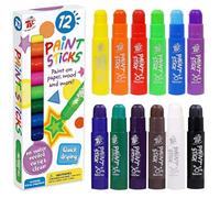 TBC The Best Crafts Lápices de colores gruesos, lavables, no tóxicos, 12 colores, ceras para niños pequeños