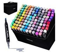 TBC The Best Crafts Rotuladores de 120 Colores, Rotuladores Doble Punta de Alcohol, Rotuladores de Alcohol Permanentes y de Secado Rápido para Pintura, Diseño, Manga