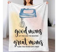 TBDUEPS Manta Buenas Mamás, Lavable, de fácil Cuidado, para Hija, de mamá, para Acampar, para Pareja, Esposo, Esposa, Mujeres y Hombres, 127 x 152 cm