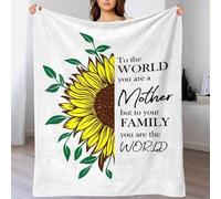TBDUEPS Manta de Pareja Eres mamá para el Mundo, cálida y acogedora Manta de Forro Polar para Silla, Regalo para Mujer, 100 x 130 cm
