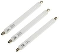 TBE Lighting Bombilla LED S15s de 6 W, paquete de 3 unidades, lámpara de espejo tubular de 284 mm de longitud, salida de 400 lúmenes, esperanza de vida de 20.000 horas (3000 K blanco cálido)