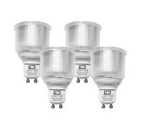 TBE LIGHTING Bombillas LED GU10 de 6,5 W con casquillo GU10, 4 unidades, luz blanca fría de 4000 K, 650 lúmenes, sustituye a bombilla CFL de 11 W con carcasa idéntica