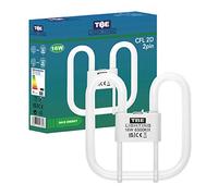 TBE Lighting Lámparas de ahorro de energía CFL de 16 W, 2D de 2 pines, bombillas fluorescentes DD, accesorios de base GR8 de 2 pines, lámpara de larga duración, luz de día blanca 6500 K (unidad única)