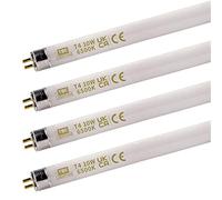 TBE LIGHTING Lámparas de tubo fluorescente T4 de 10 W, 352 mm, paquete de 4 bombillas CFL, accesorios de base G5 de 2 pines, lámparas T4 de alta eficiencia, luz diurna blanca 6500 K