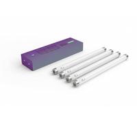 TBE LIGHTING Tubos UV para matamoscas T8 de 10 W, paquete de 4, bombillas ultravioleta de 10 W BL 368 nm para matar insectos - G5 2 pines base - 330 mm de longitud (sin incluir pines)