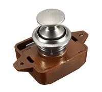 TBEONE Cerradura de botón para puerta de armario, cajón, autocaravana, caravana, armario, cajón, pestillo de empuje