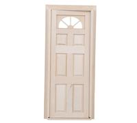Tbest 1:12 Casa de muñecas de madera simulada para puerta, viva y exquisita, modelo de puerta de ventana de miniatura SPIPEUGUGER ACCESORIOS CASA de muñecas (seis puertas)