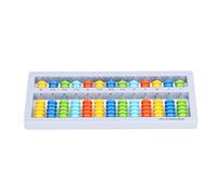 Tbest 13 Grados 7 Cuentas Pequeño Ábaco Portátil para Niños - Diseño de Platillo Volador Herramienta Matemática Aritmética Mental, Material ABS Seguro con Caja de Almacenamiento, Aprendizaje Escolar