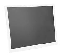 Tbest 15 Pulgadas de Cuadro de Foto Digital Alta Resolución 1024x768 Soporte de Pantalla LED MP3 MP4 Play con Control Remoto para Sala de Estar Office White ABS (Enchufe de la UE)