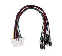 Tbest 16 Pin OBD2 Conector Cable Soldadura Código de Detección de Fallas Diagnóstico Adaptador de Puente de Diagnóstico para Diagnóstico de Vehículos Plástico ABS
