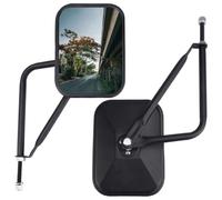 Tbest 2 Espejos Retrovisores de Coche para Cj Yj Tj Jk Jl Espejo Grande de 7,7 Pulgadas con Absorción de Impactos y ángulo, Metal con Recubrimiento en Polvo, Espejos con Bisagras de Puerta de Fácil