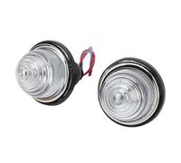 Tbest 2 Luces de Freno Traseras de 2.835 in LPB630 DC12 V de Repuesto para Lámpara Trasera Clásica Mini Morris Minor Traveller ABS Metal de Alta Resistencia a la Intemperie (Transparente)
