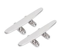 Tbest 2 Piezas de Tacos de Barco de 6 Pulgadas, Tacos de Cuerda Planos de Acero Inoxidable 316 de Grado Marino para Yates, Lanchas Rápidas, de Barcos El Acero Inoxidable Se Adapta a Yates Anchos,