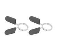 Tbest 2 Uds Collares con Clamp/Holder de Resorte Cerradura de Mancuerna de 30mm con Agarre Seguro Diseño Antideslizante de Acero para Barra de Pesas Gimnasio en Casa Fitness