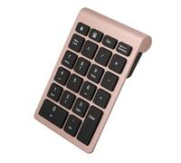 Tbest 22 Keys Wireless Numeric Keypad, Ultra-Thin Design (Rosy Gold)