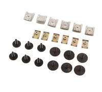 Tbest 24 Piezas de Sujetadores de la Bandeja Inferior del Motor, Clips, Tornillos MC3003, Metal Premium, Resistente Al óxido, Reemplazo Duradero para Clase C W203 W204 CL203