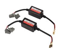 Tbest 2PCS H1 LED decodificador de luz 12V DC anti parpadeo resistencia sin error canbus para faro niebla actualización PVC nylon material calor durable
