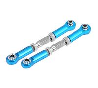 Tbest 2PCS Varilla de dirección RC, Varilla de dirección Delantera/Trasera Servo Link Pull Rod para RC Car(Azul)