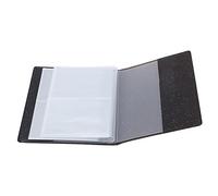 Tbest 3in 64 álbum de Fotos Transparente Duradero para Mini 11 8 9 7s 25 70 90 Alta Capacidad PVC Material PU Material Compacto 16 Páginas 4 Fotos por Página (Black)