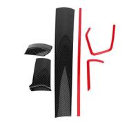 Tbest 6 Piezas de Cubierta para Tablero de Instrumentos de Automóvil para 10th 16-18, Pegatinas Decorativas de Plástico ABS, Marco Central de Consola Antideslizante, Accesorios OE de Fácil Instalación