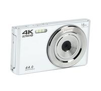 Tbest 8 SC 16X Zoom Digital, Vjianger 4K Vloing CRA 48Mp Ket CRA, 16X Zoom Digital CRA 2.8In SC 4K 44Mp Carcasa de Plástico a Prueba de Golpes HD CRA para Photoghy Sier (Plata)