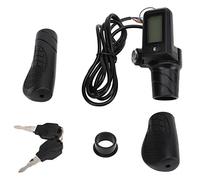 Tbest 805 Pantalla LCD Empuñadura del Acelerador Bicicleta Eléctrica Scooter Empuñadura de Medio Acelerador con Panel LCD para Manillares de 22,5 Mm Material ABS de Primera Calidad