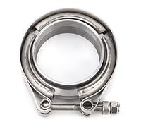 Tbest Abrazadera de Banda en V de Acero Inoxidable para Tubo de Bajada Turbo de 2,25 Pulgadas, Kit de Brida de 2 Uds, Soldadura de Alto Rendimiento para Sistemas