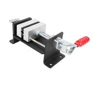 Tbest Abrazadera de Tornillo de Banco para Eje de Palo, Herramienta de Extracción de Agarre de Goma de Aluminio Resistente, Antideslizante, Soporte Estable para Reparación de Agarre