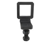 Tbest Abrazadera Tensora de Enganche Antisonajero Estabilizador de Enganche de Remolque con Revestimiento de Acero Sintético de Alta Resistencia para Receptores de de 2,5 (Negro Mate)