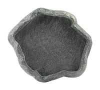 Tbest Abreur Tortuga Terrestre,Cuenco de agua de baño para tortuga,Tazón de menón para piscina, Bole Terum de resina Dule para reptiles,Tazón de menón para comida