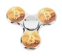 Tbest ABS Galvanoplastia Juguete con la Yema del Dedo Giratorio Sensorial Favores de Fiesta para Adultos Cumpleaños Premios en el Aula (Silver)