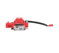 Tbest Accesorio para el Cabrestante de Vehículos Simulados por 1/10 de Metal para Automóvil para Scx10 1/10 a Escala RC Rcor Car (Rojo)