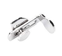 Tbest Accesorios de Instrumentos Musicales Cómodos Descanso de Pulgar de Plato Plateado Protege Manos para Músicos Metal Silver