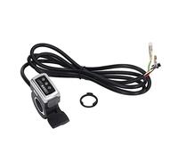 Tbest Acelerador de Pulgar 106DX para Scooter de Bicicleta Eléctrica con Interruptor Estado de la Batería Acelerador de Dedo del ABS Duradero PA66 GF20 22,3 Mm (36V)